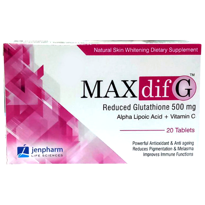 best glutathione supplement pakistan + Vitamin C Rich Supplements Maxdif G Tablets - Buy