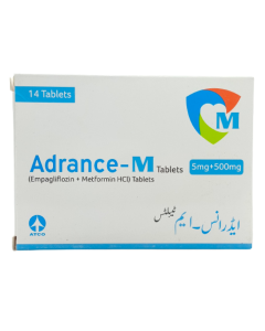 Adrance M 5mg 500mg Tablets