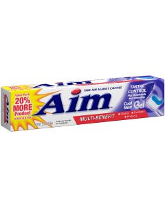 Aim Tartar Control Cool Mint Gel Toothpaste 156g (USA)
