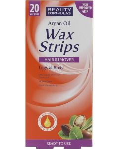 Beauty Formulas Wax Strips Argan Oil 20s