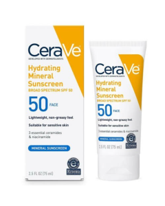 Cerave Hydrating Mineral Sunscreen 50 Face 75ml