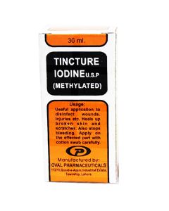 Tincture Iodine 30ml Oval