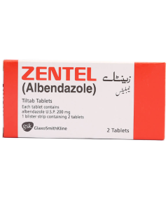 Zentel 200mg Tablets (2s)