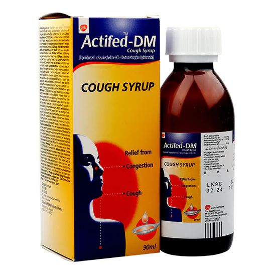 Actifed Dm Cough 90ml Syrup
