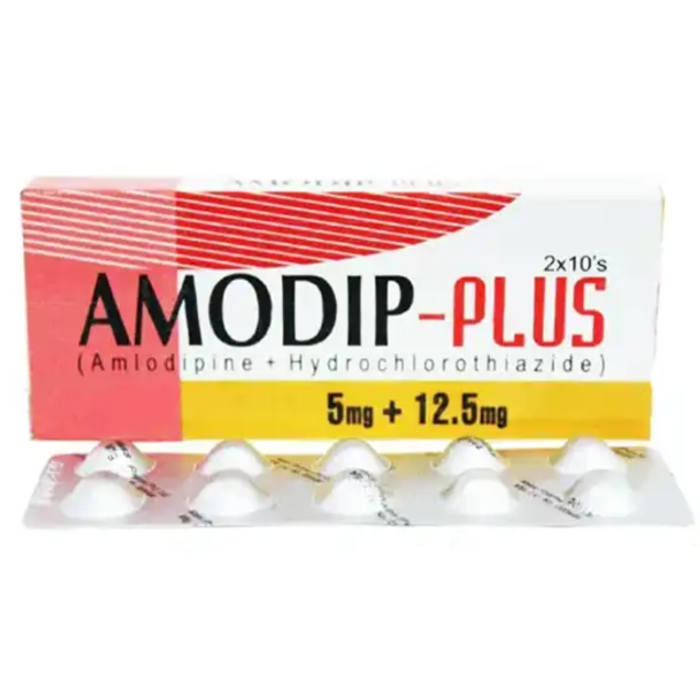 Amodip Plus 5mg/12.5mg Tablets (20s)