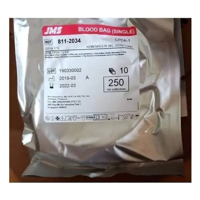Jms Blood With Set 500 ml · BAG