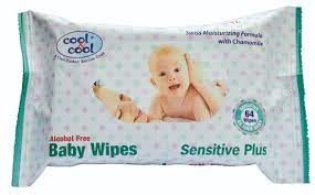 Cool & Cool Baby Wipes Sensitive Plus 64 pcs · PACK