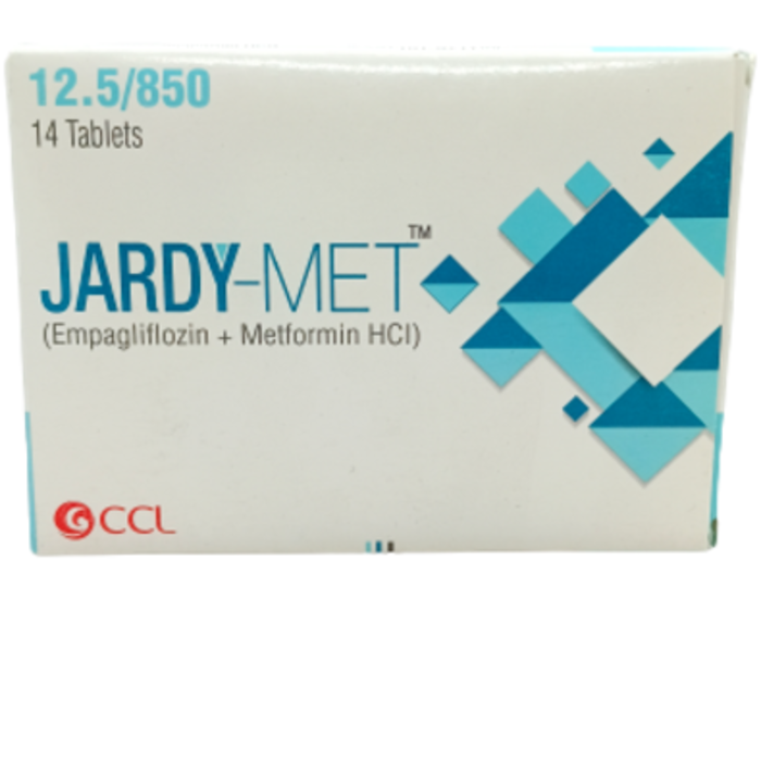 Jardy Met 12.5mg/850mg Tablets (14s)