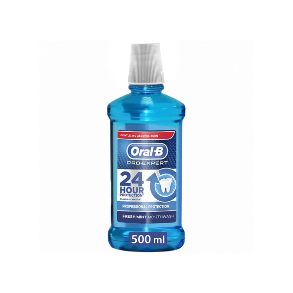 Oral B Mouthwash Pro Expert Fresh Mint Mouthwash 500ml