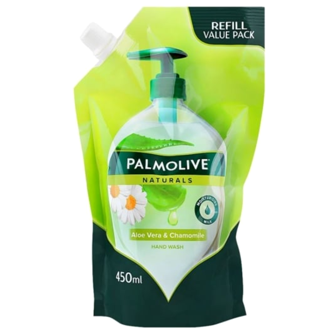 Palmolive Aloe Vera & Chamomile Hand Wash (Pak) 450 ml · SOFT PACK