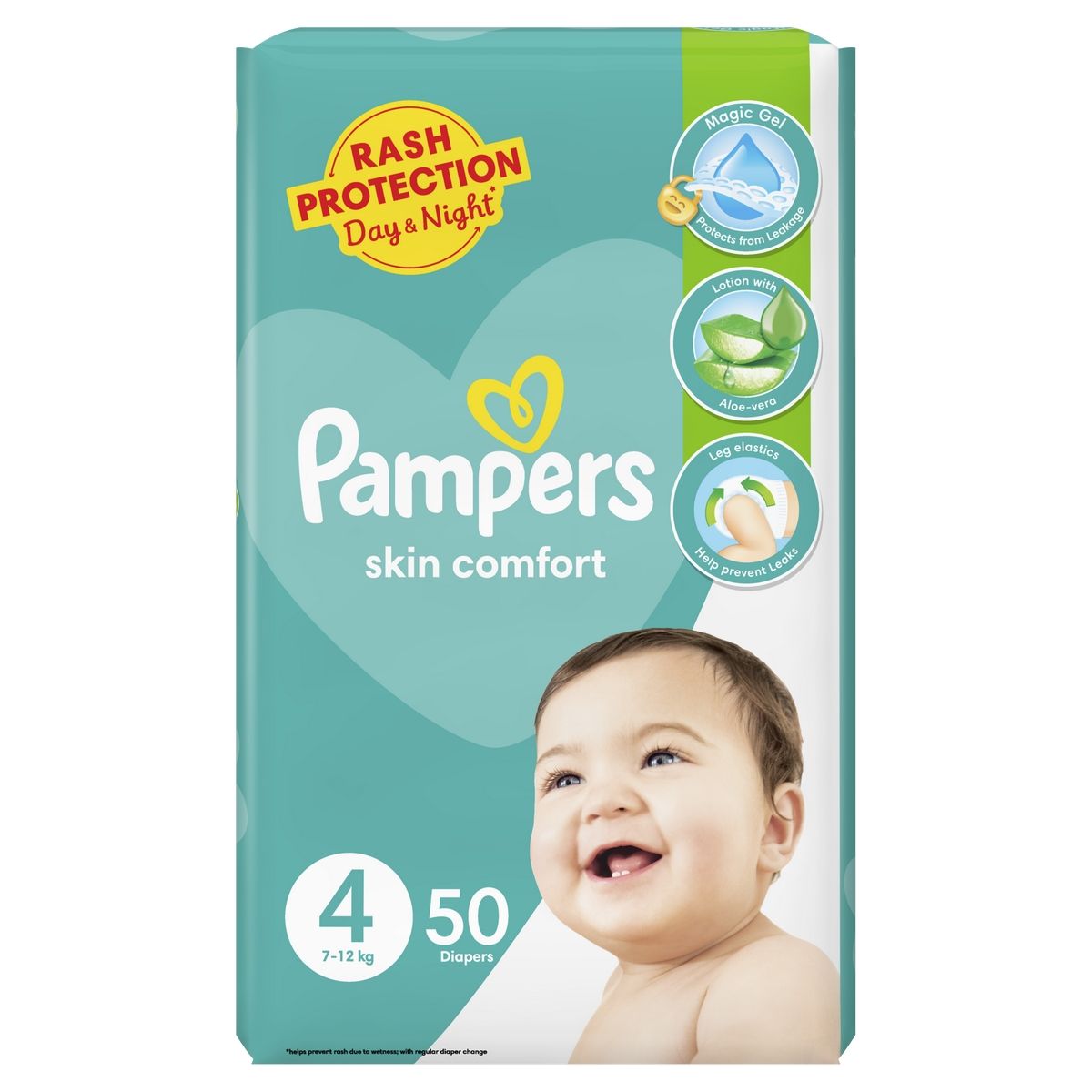Pampers Skin Comfort Diapers 4 50 pcs · PACK