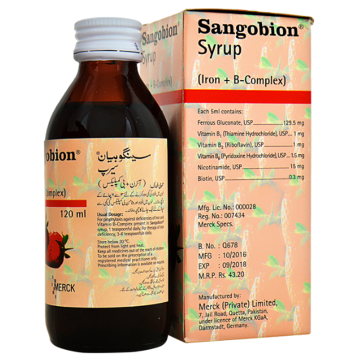 SANGOBION SYRUP 120 ML
