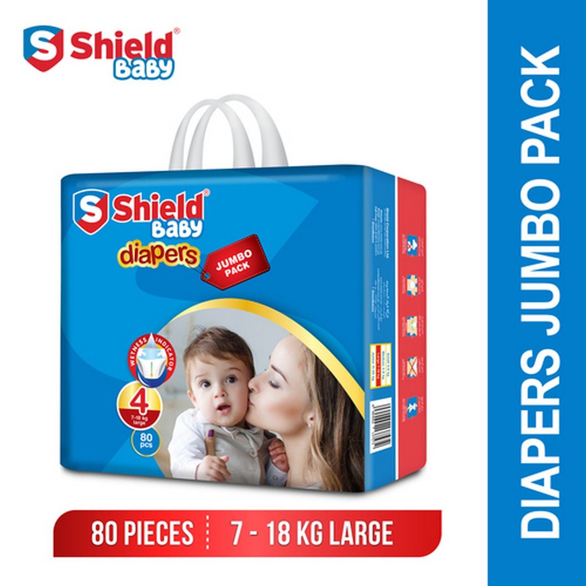 Shield Baby Diapers Jumbo 4 Large 80 pcs · PACK · 80 PACK