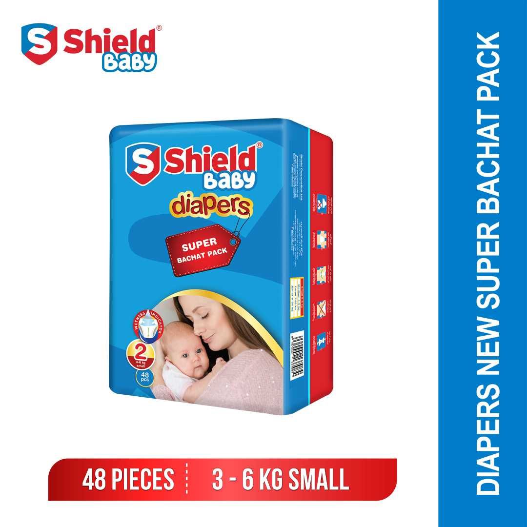 Shield Baby Diapers No 2 Small 48 pcs · PACK
