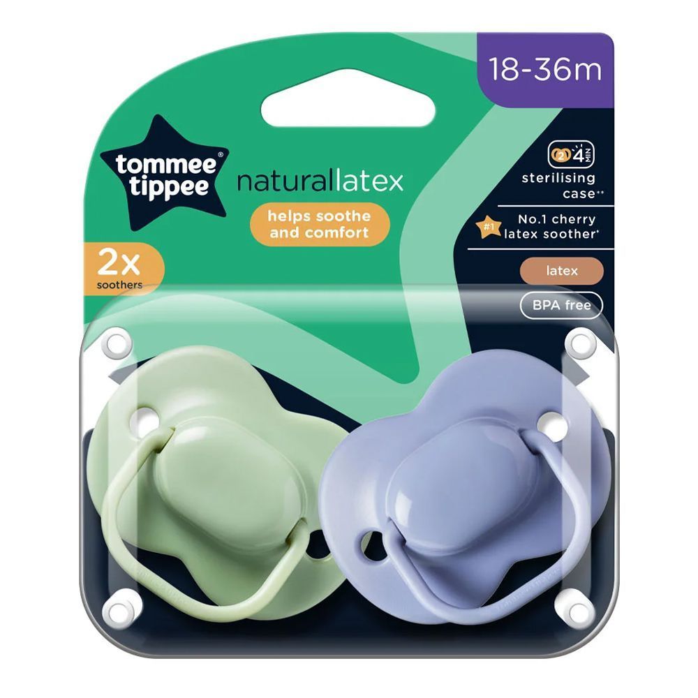 Tommee Tippee Natural Latex Soothers 18-36M