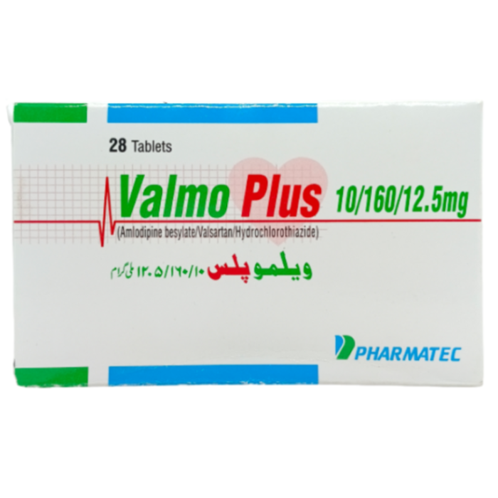 Valmo Plus 10mg/160mg/12.5mg Tablets (28s)