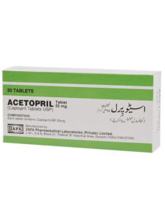 Acetopril 25mg Tablets
