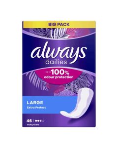 Always Dailies 46 Pantyliners Large Extra Protect