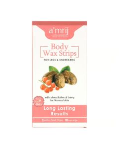Amrij Body Wax Strips 20cs Shea Butter & Berry