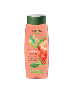 Aroma Body Wash 400ml Strawberry Cream Nourishing