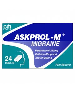 Askprol m (migraine) tab 24s