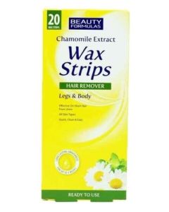Beauty formulas wax strips chamomile 20s