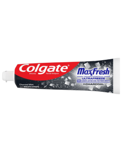 Colgate t paste 178gm max fresh whitening charcoal mint