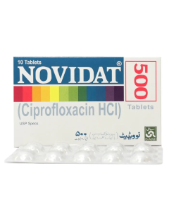 Novidat 500mg Tablets (Ciprofloxacin)