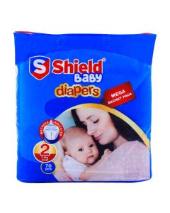 Shield Baby Diapers 2 Small 3-6kg 70pcs