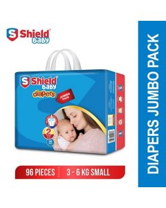 Shield Baby Diapers Jumbo Pack 2 Small 96pcs
